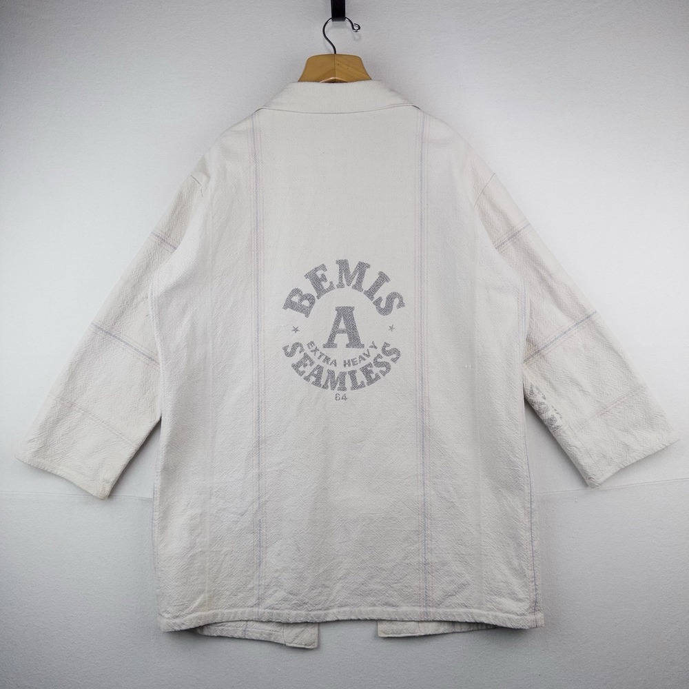 40's Vtg Authentic Bemis "A" Grain Sack Work Chore Jacket XL (48)